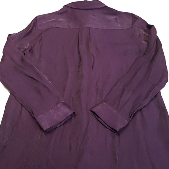 Chico's Long Sleeve Button Down Shirt Women's Size 0 / Conventional Size XS - Picture 5 of 8